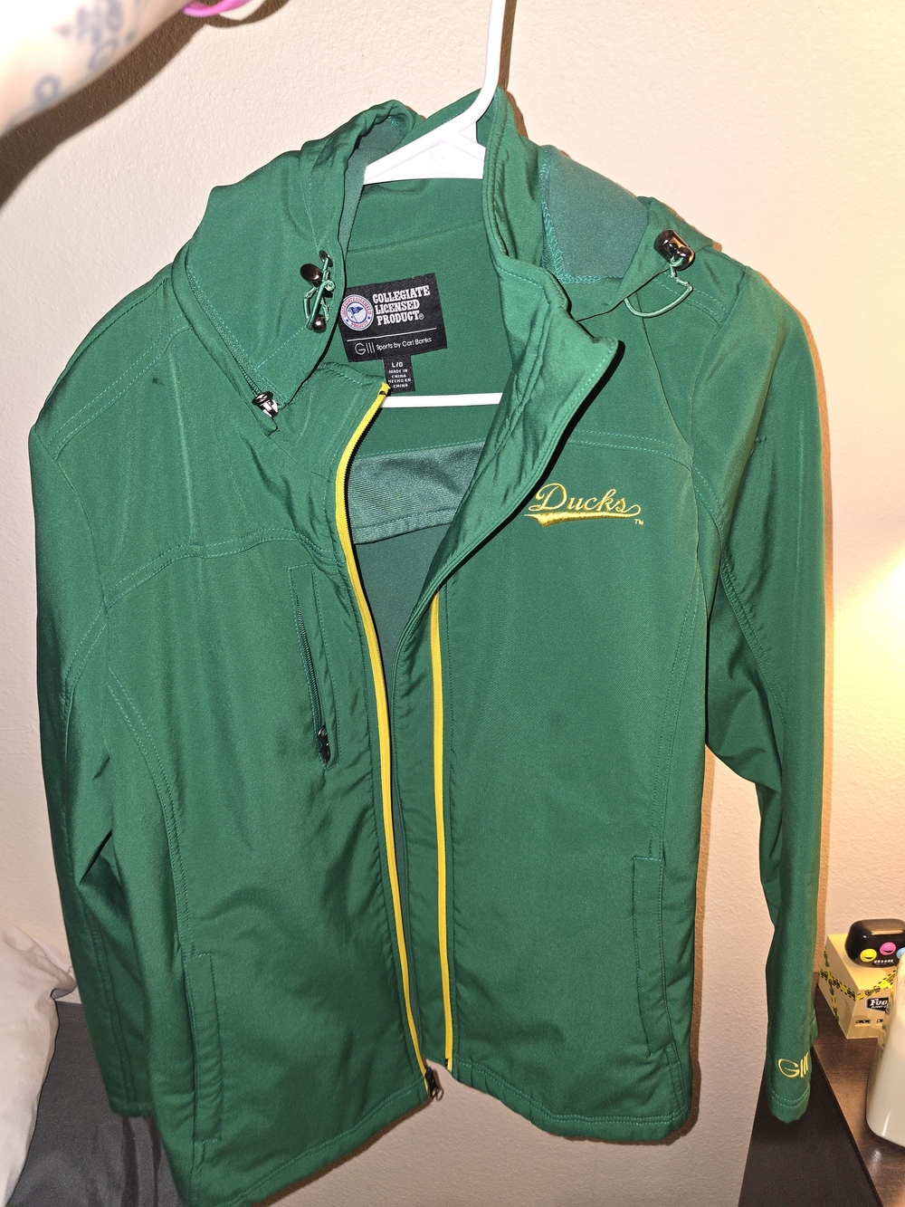 Ducks Green Windbreaker Jacket with Hood